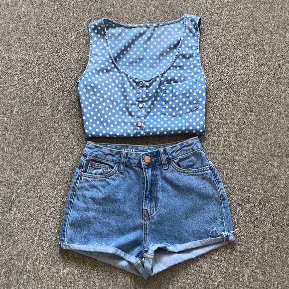 MOM Pants - Cute outfit  high rise/mom jean 🐳🐳